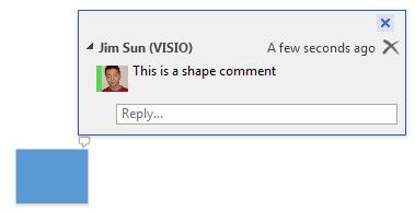 Visio comment