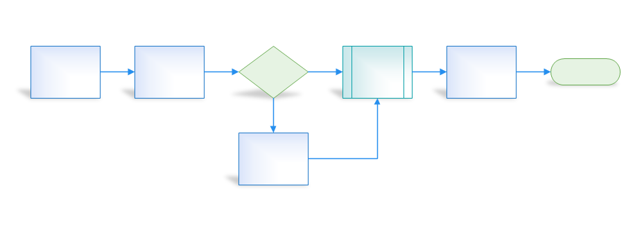 Visio shapes with reflection Visio shapes with reflection