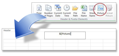Viewing an Excel Watermark in Header