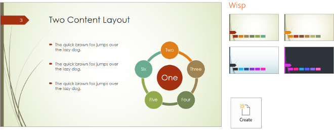 Wisp660 Example of Wisp Theme