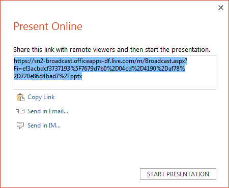 PresentOnline2 Present Online presentation link