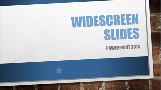 widescreen slides powerpoint