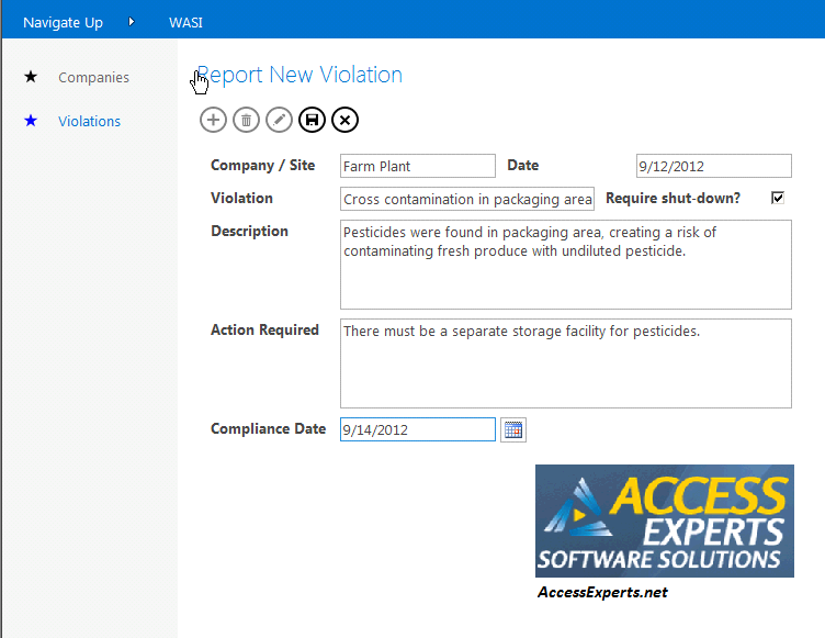 The Walking Around Safety Inspection App (WASIA) The Walking Around Safety Inspection App (WASIA)