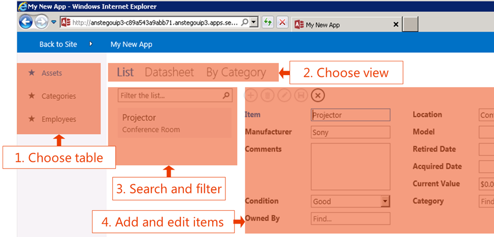 diagram showing ways to edit a new app