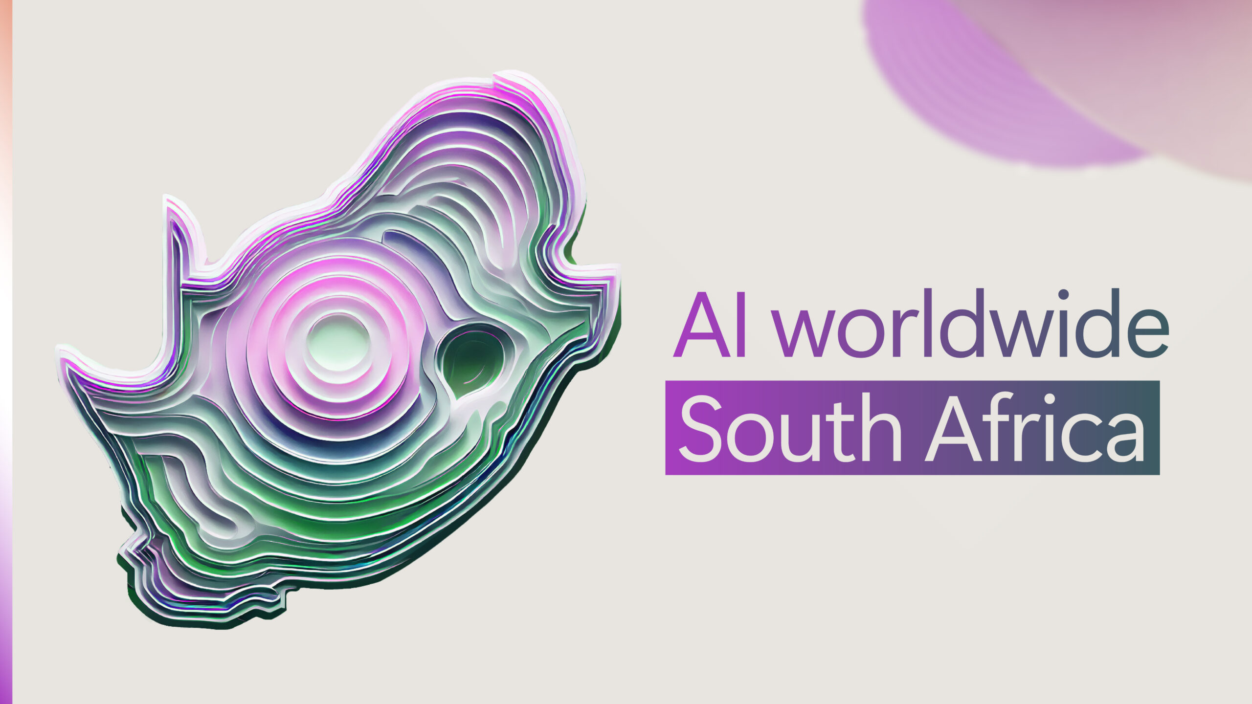 A decorative image with text reading "AI worldwide South Africa."