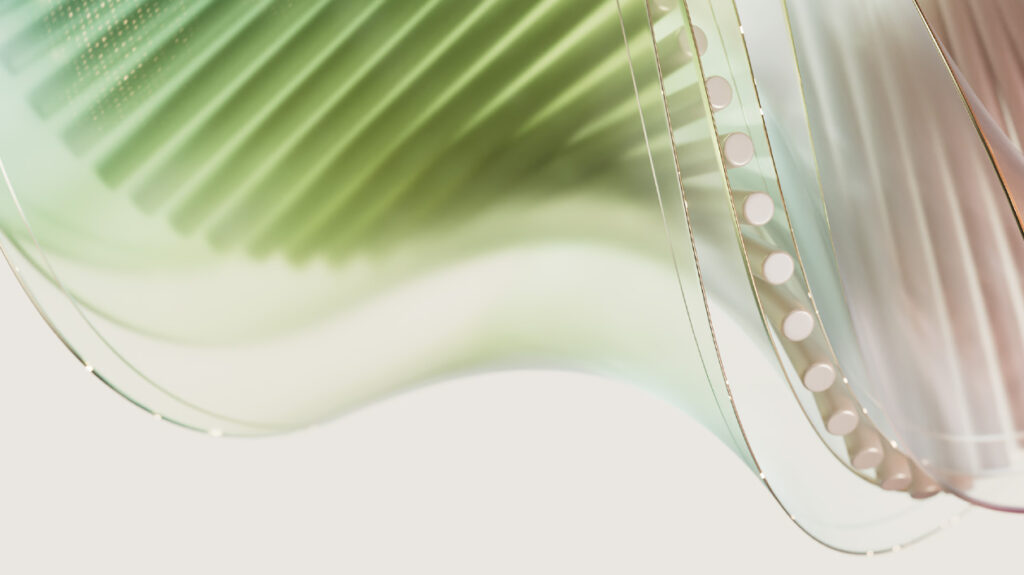 A close up of a green leaf