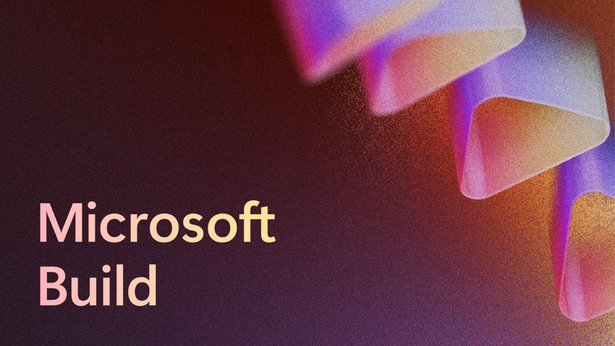 Decorative image with text "Microsoft Build."