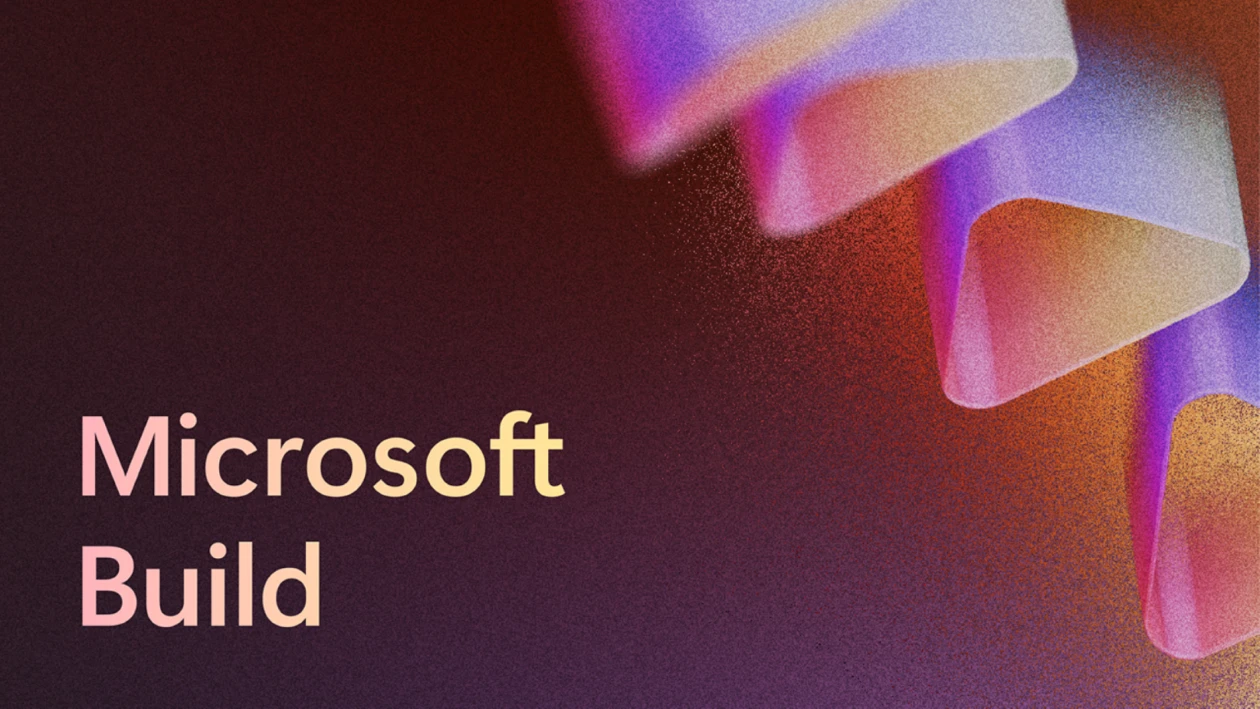 Decorative image with text "Microsoft Build."