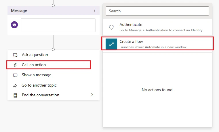 Create Flow screenshot