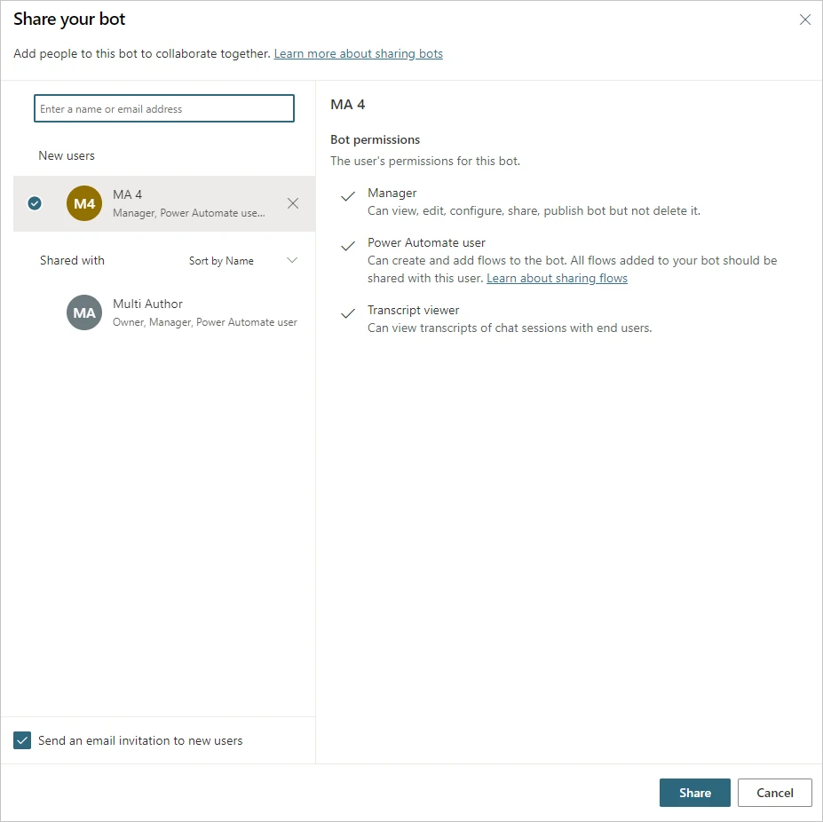 Share your bot users screenshot