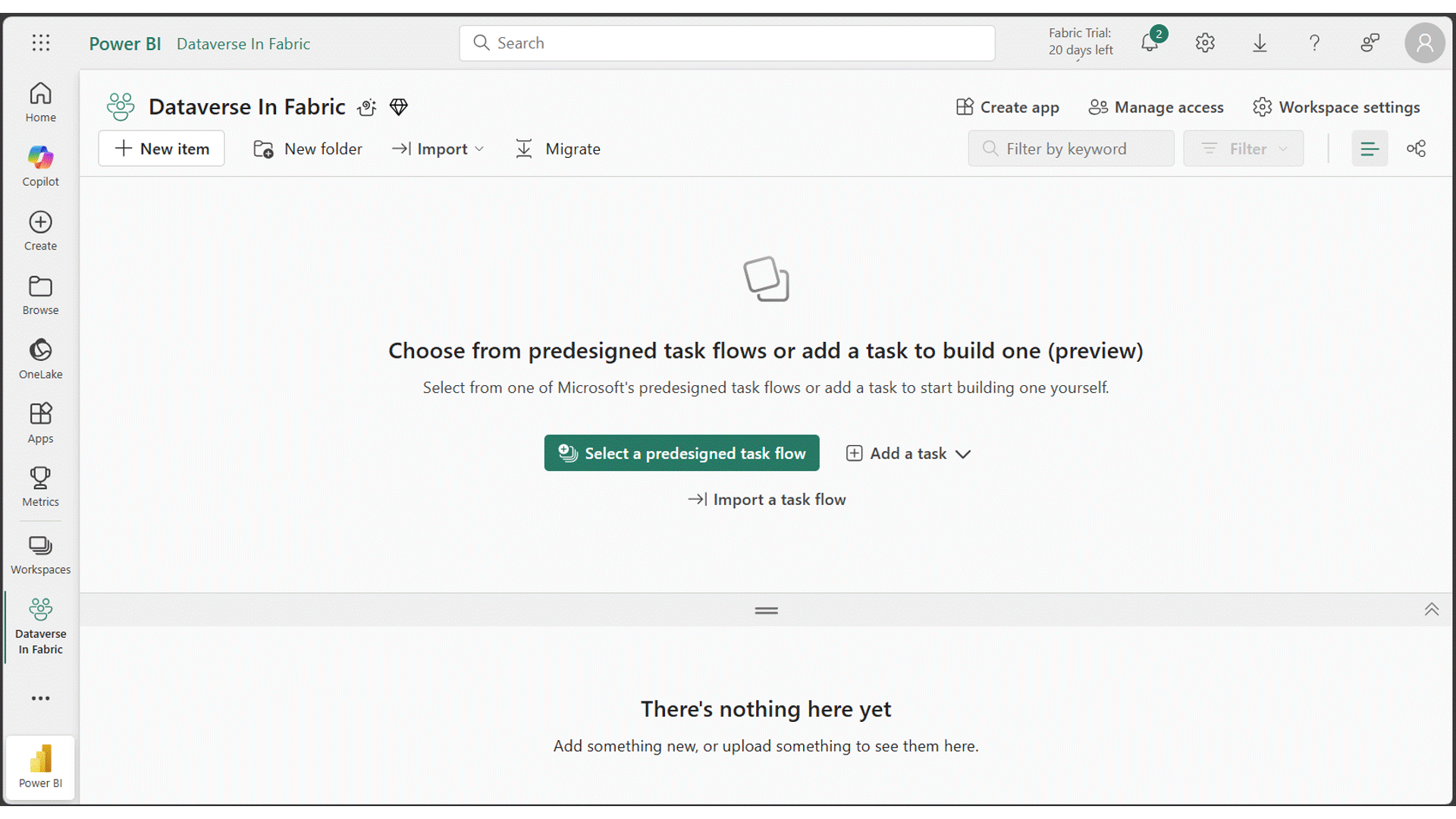 Gif showing Mirrored Dataverse in action