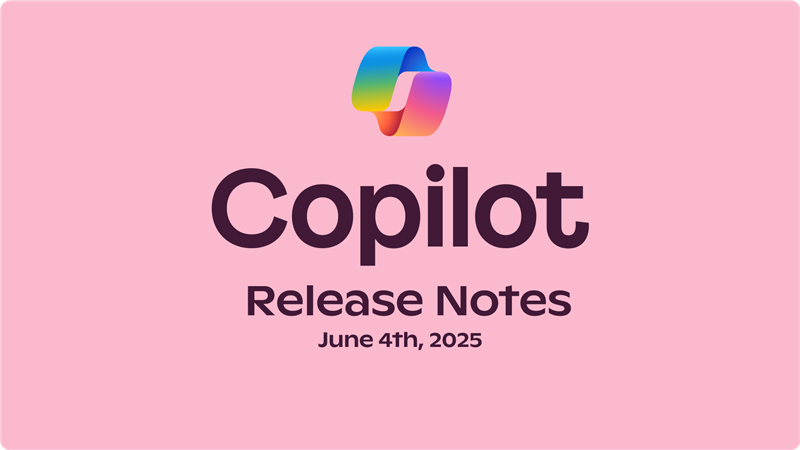 A Microsoft Copilot logo on a pink background