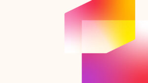 Fabric Blog featured image with purple and red geometric shapes