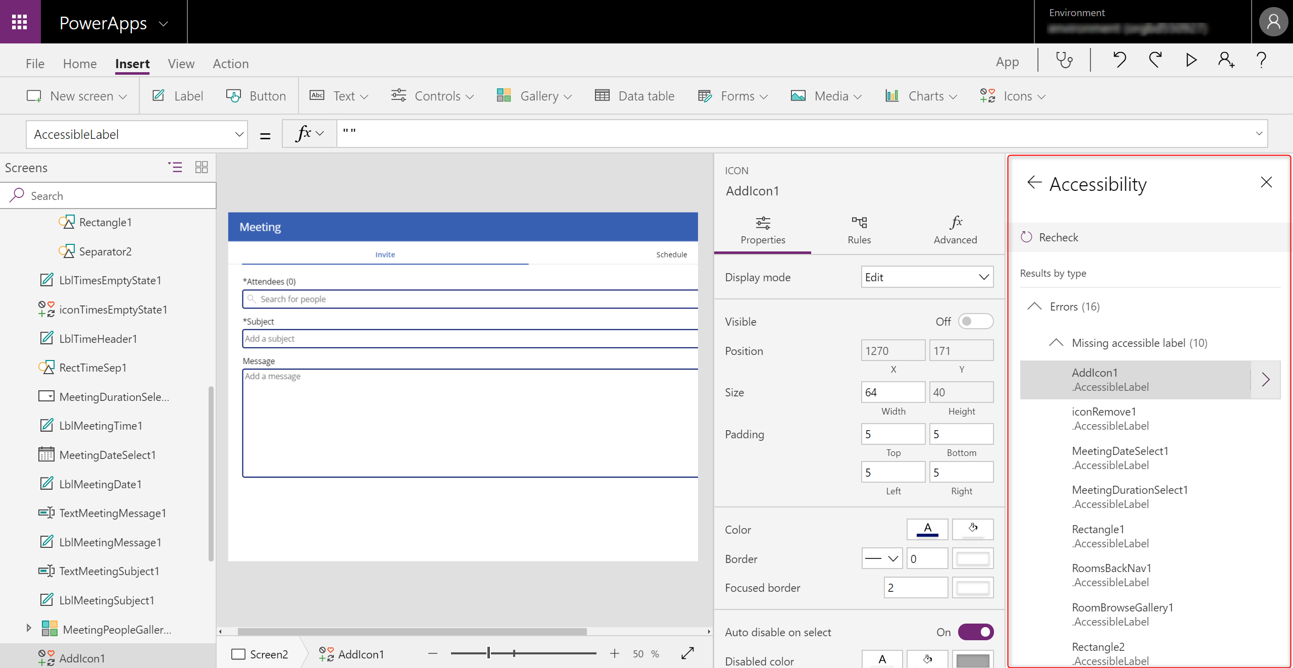 PowerApps App Checker
