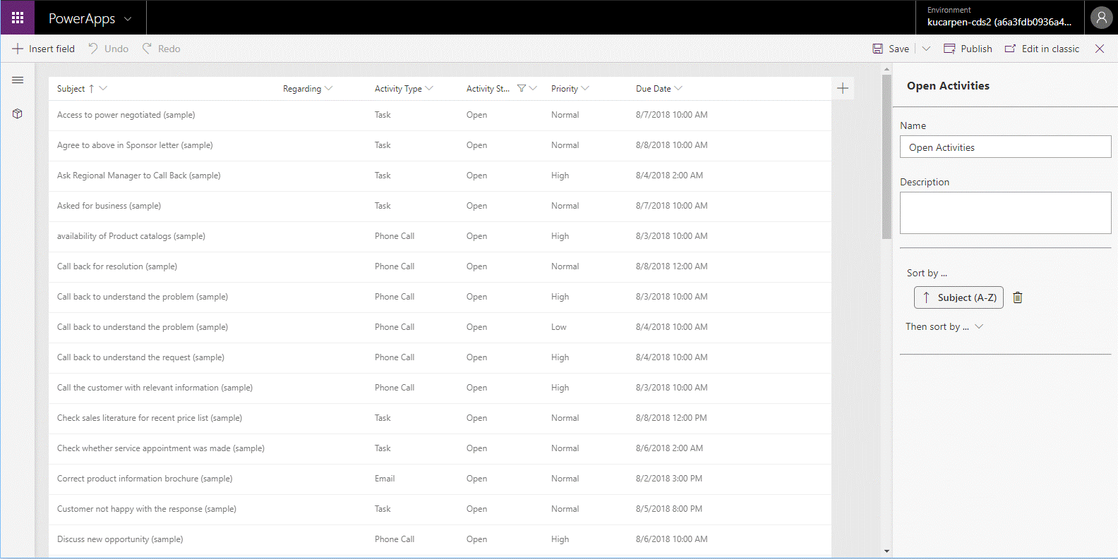 Photo of the new View Designer.
