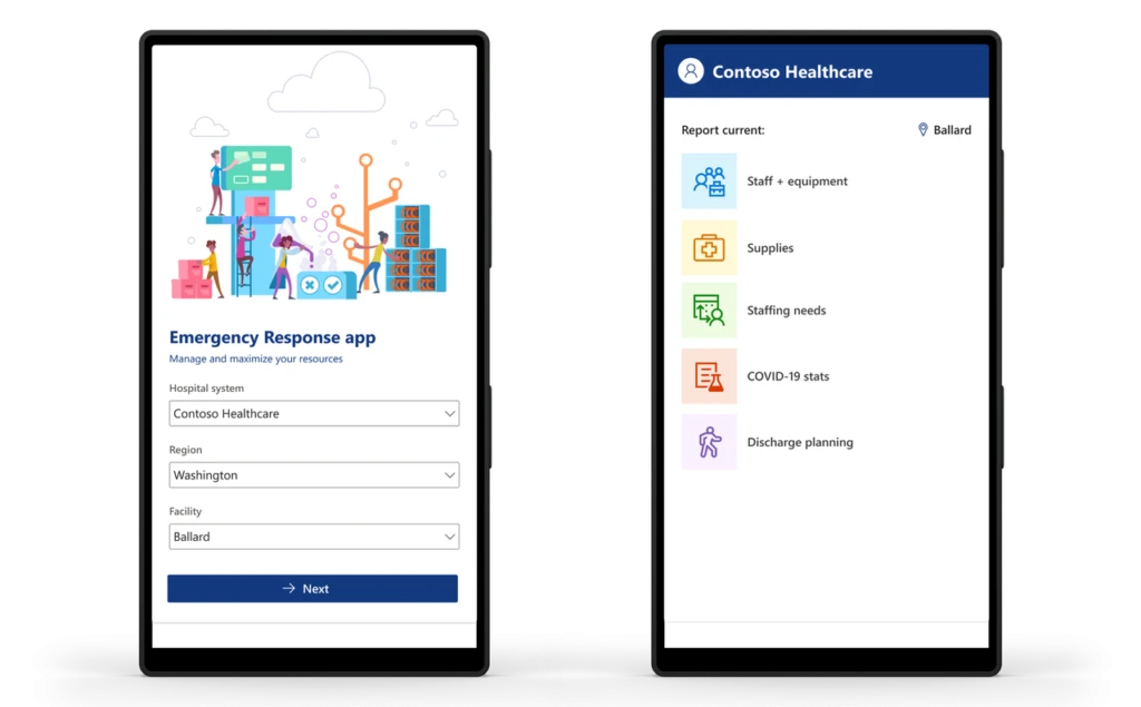 Mobile App for Emergency Response solution.