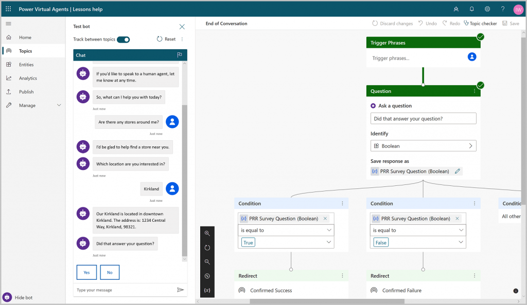 Power Virtual Agents enabling everyone to build intelligently.