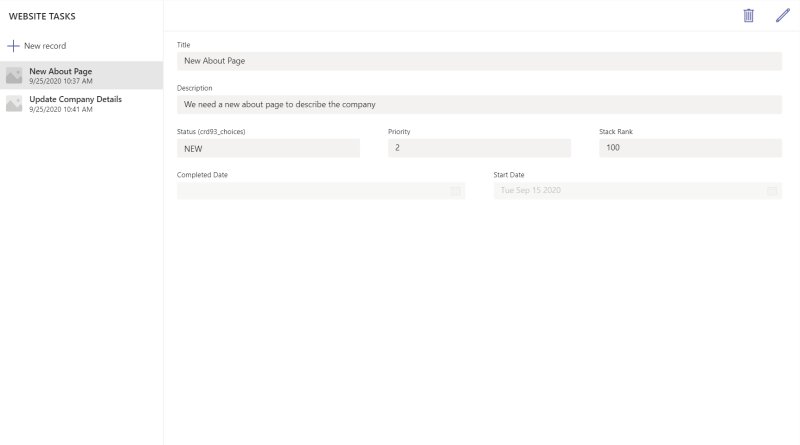 New App Template with Modern Controls