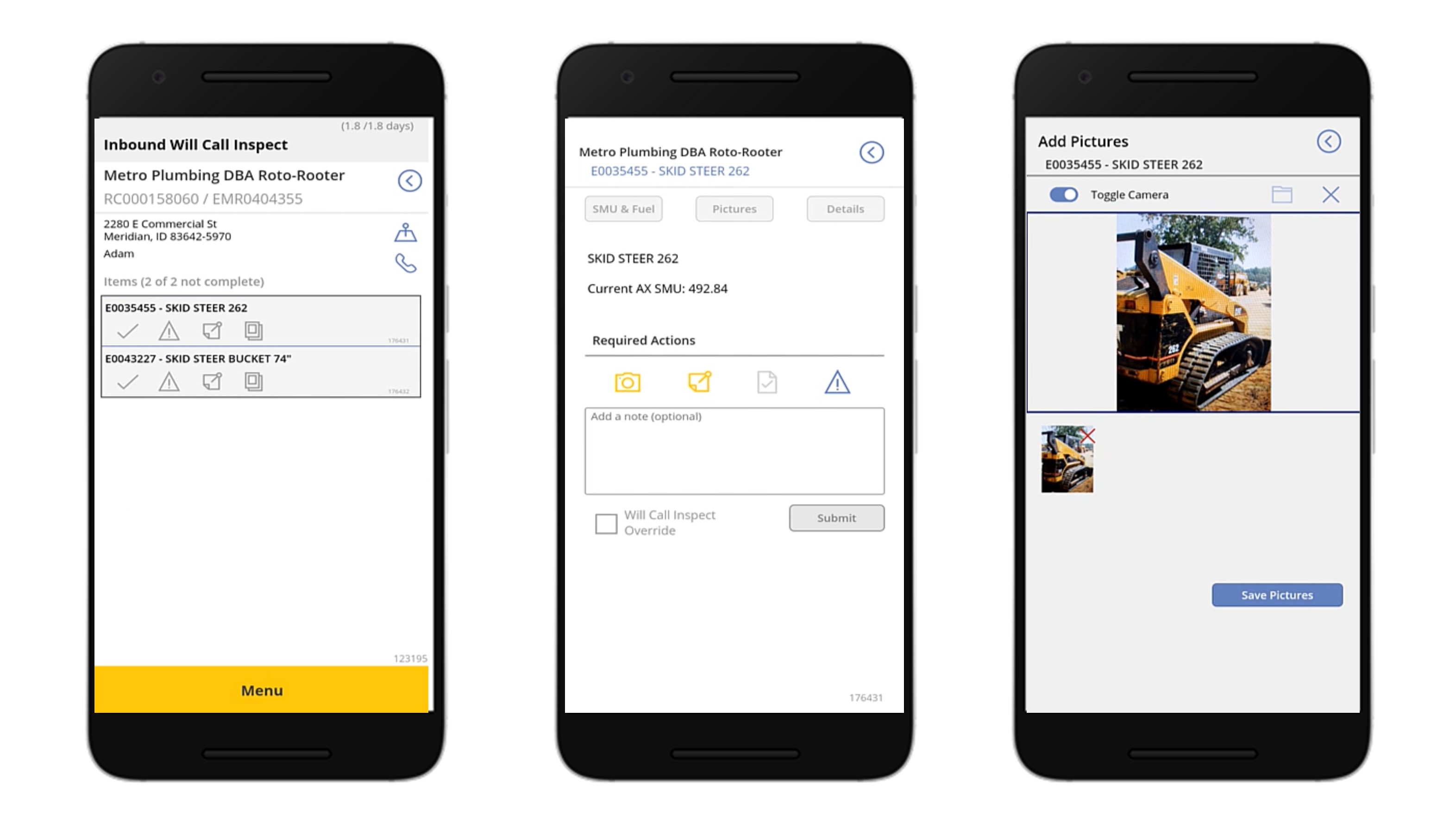 Screenshots of the Return to Ready mobile app