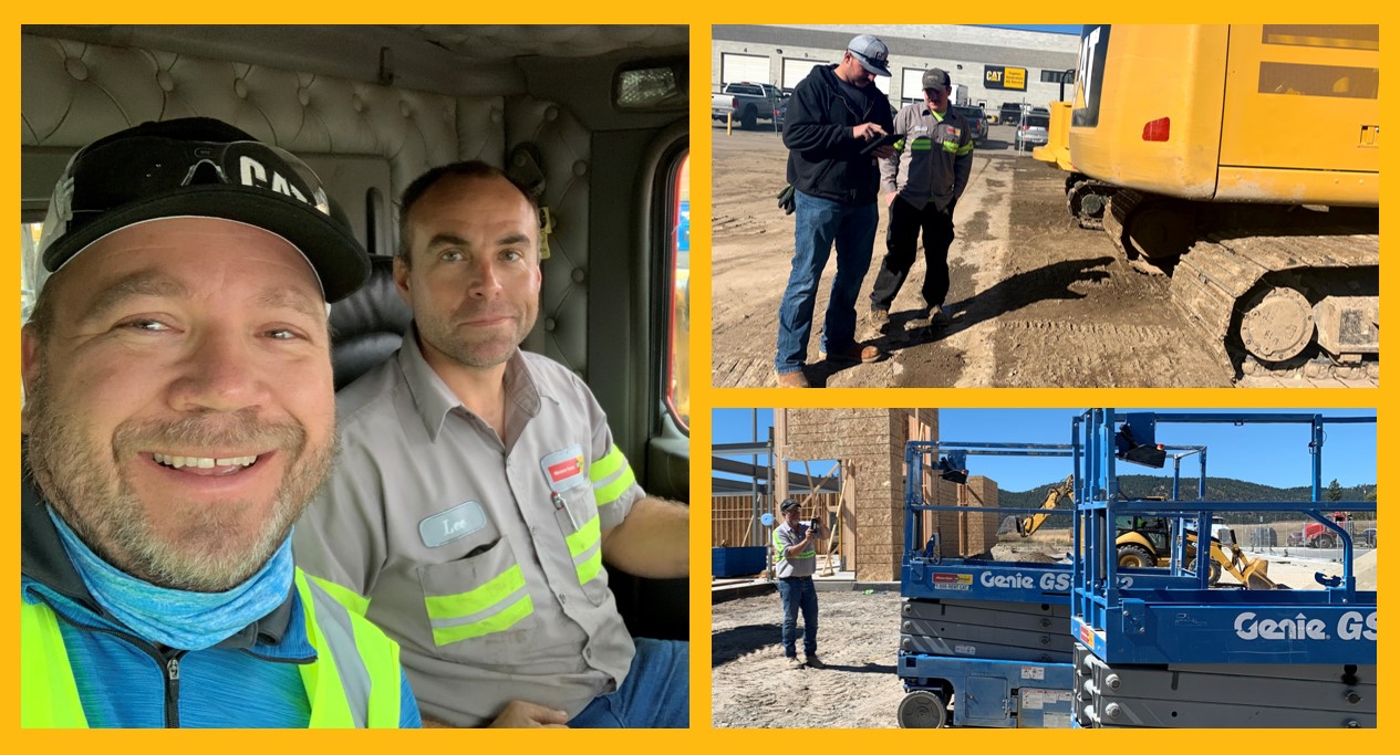 Photos of the BI Solutions & Strategy team testing their solutions in the field