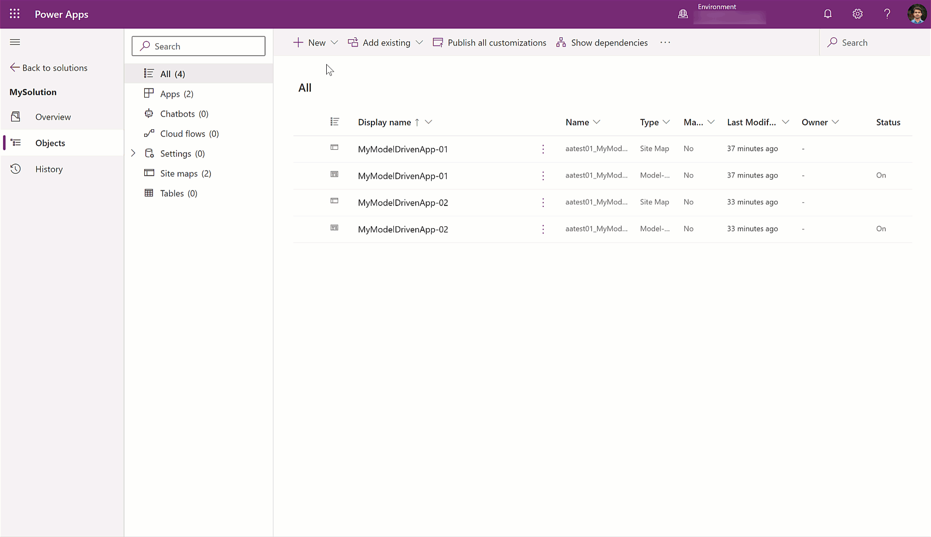 Creating a setting definition using the solution explorer