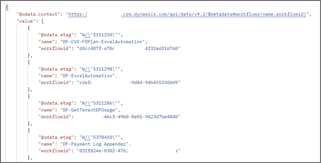 Response: List desktop flows