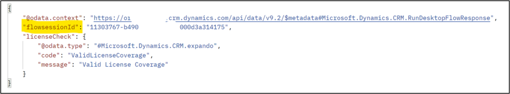 Response: Trigger a desktop flow run