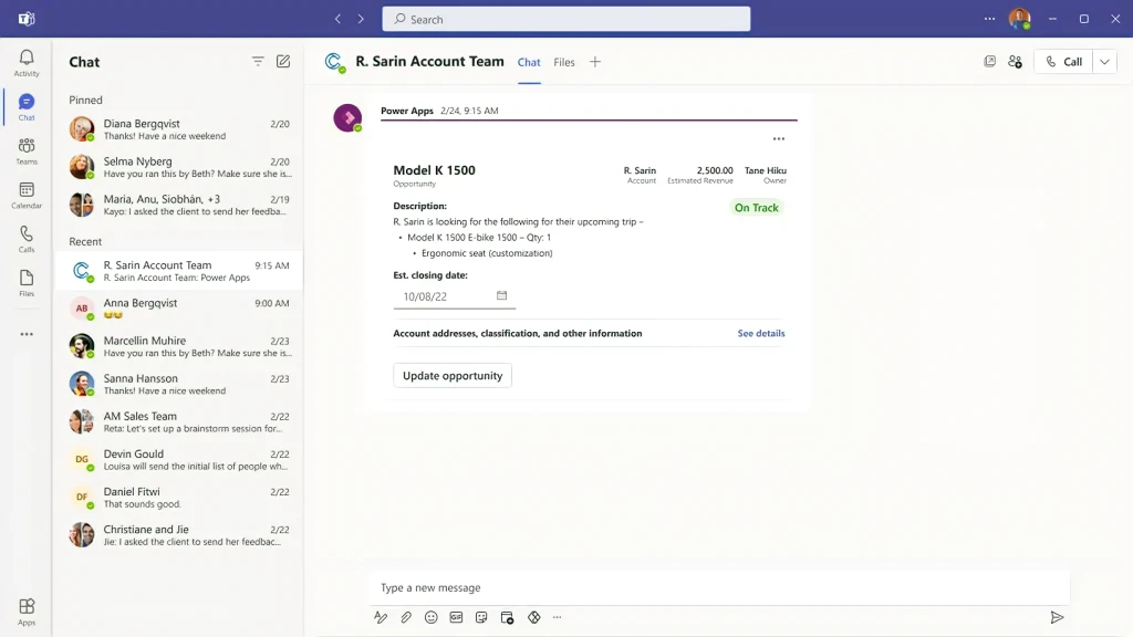graphical user interface, application, Teams