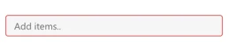 Error state for text input control