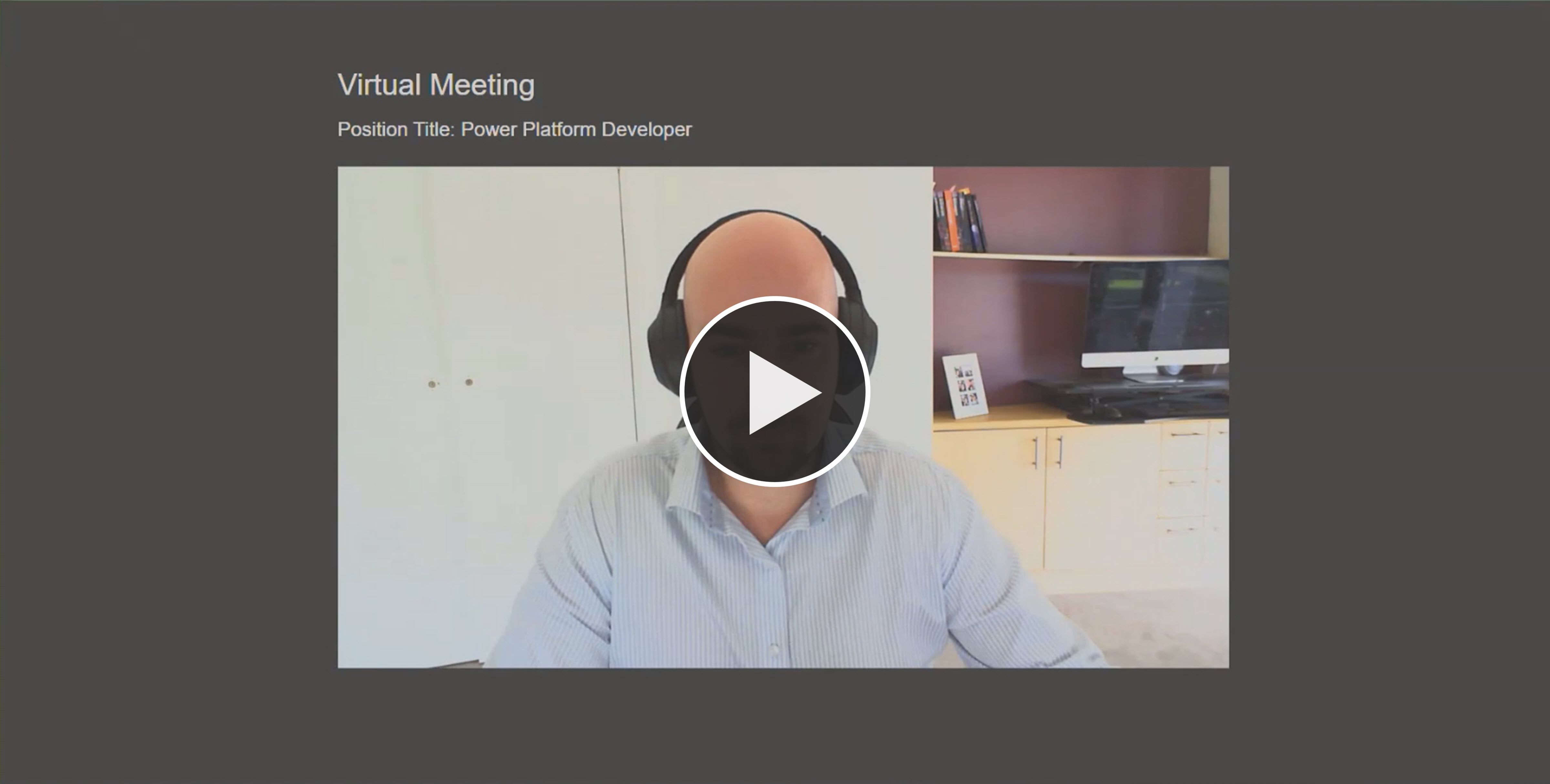 Open ended interview questions generated with the AI Builder connector in Power Automate are used in the AI-led interviews with candidates.