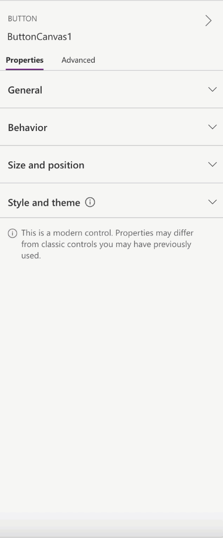 Collapsible properties