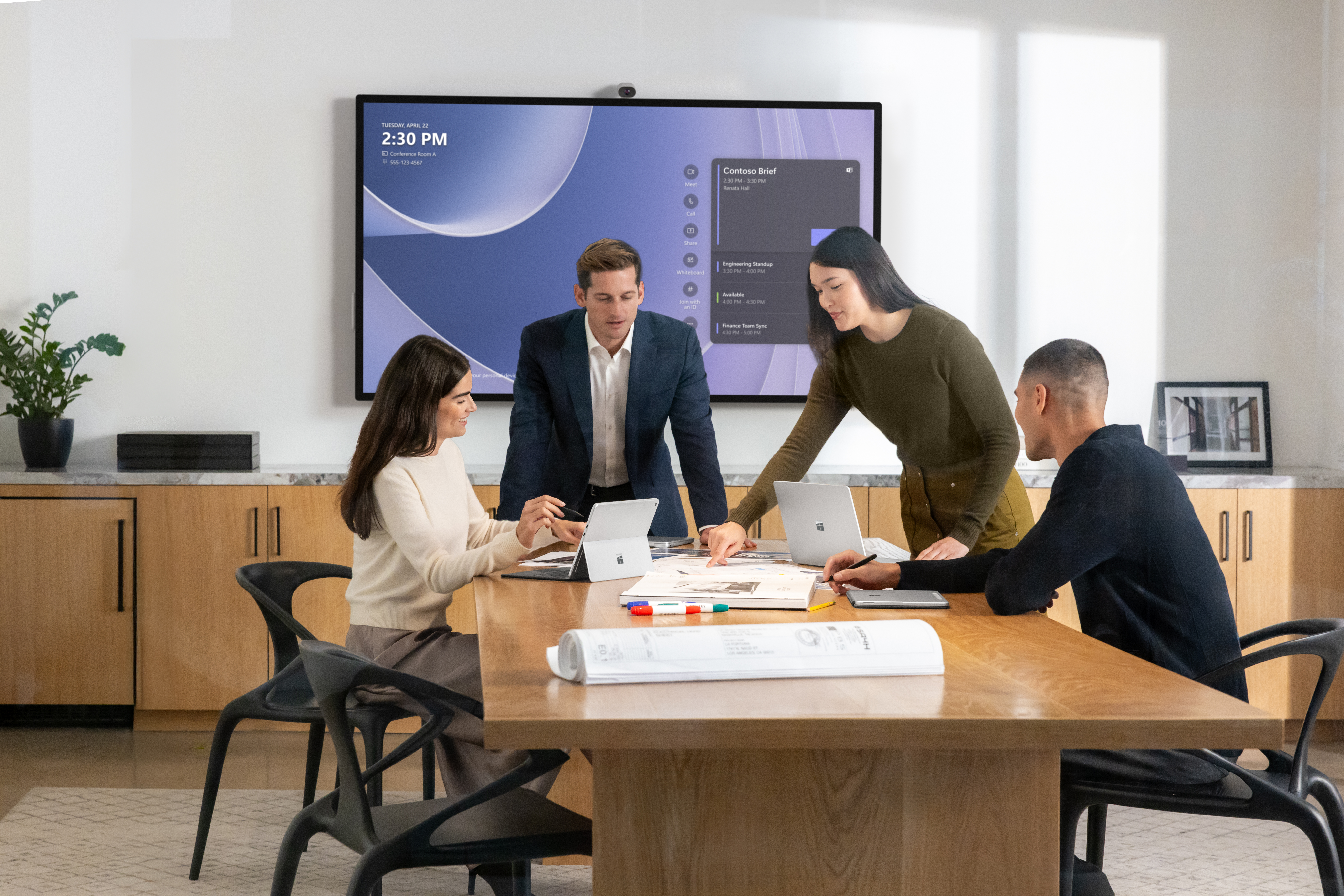 A group of people around a table