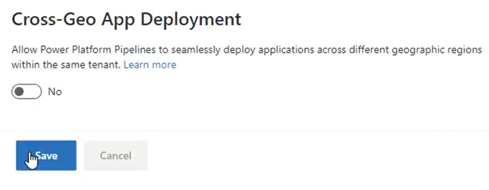 Cross-geo deployments