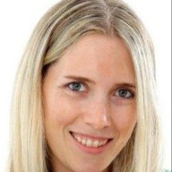 a close-up of a woman smiling