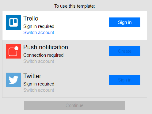 To use this template sign in