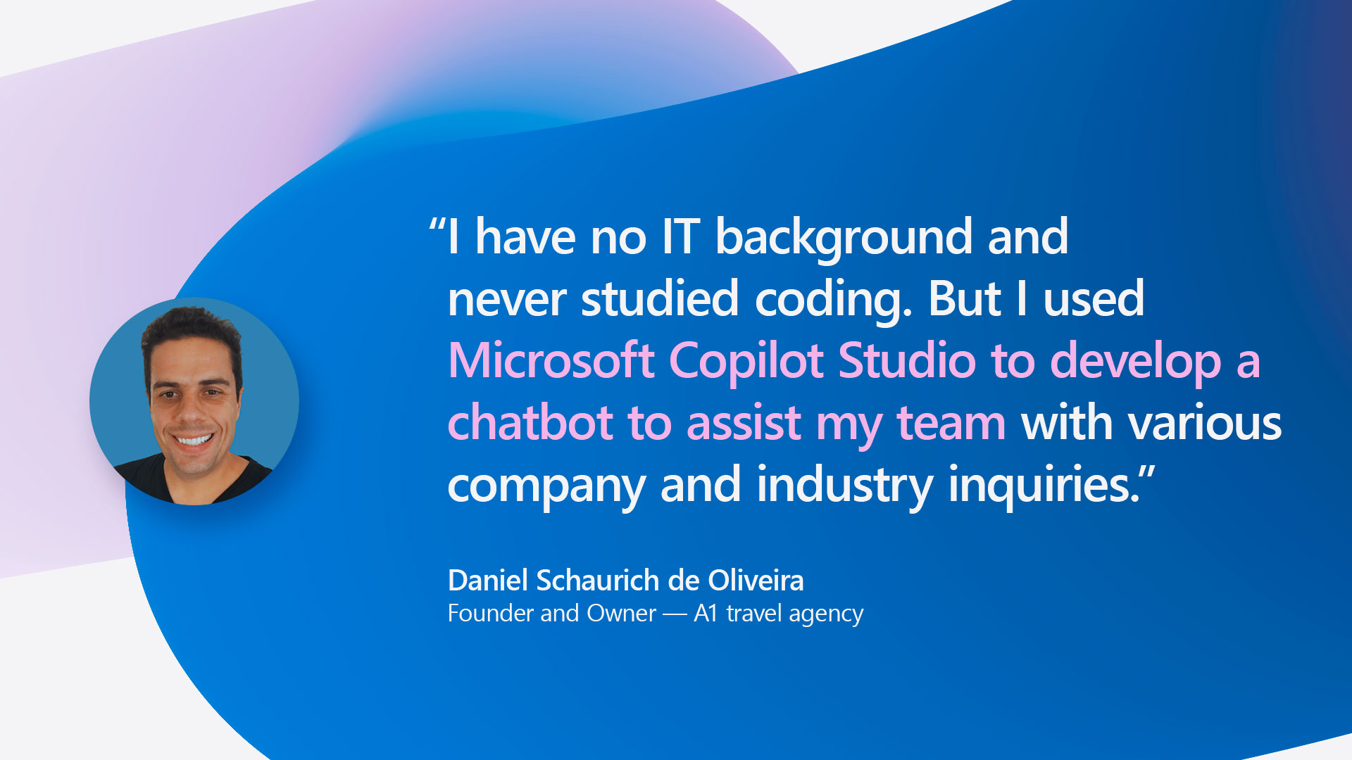 Daniel low-code quote at travel agency