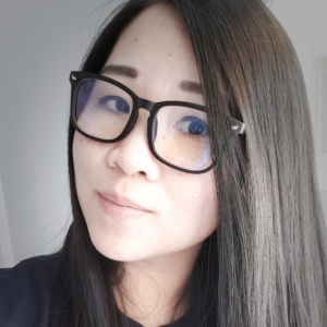 A woman taking a selfie