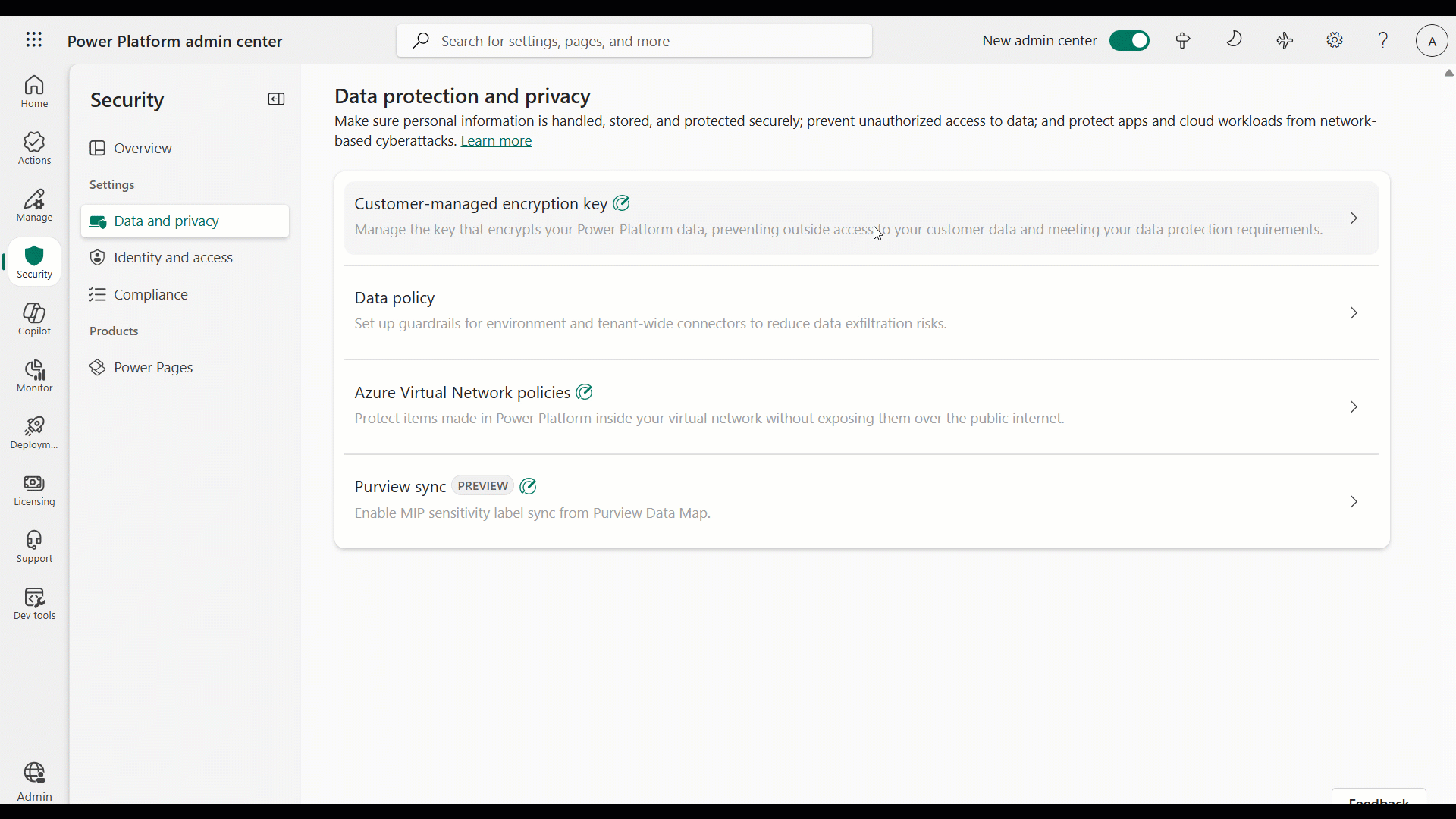 Managing environment health policy