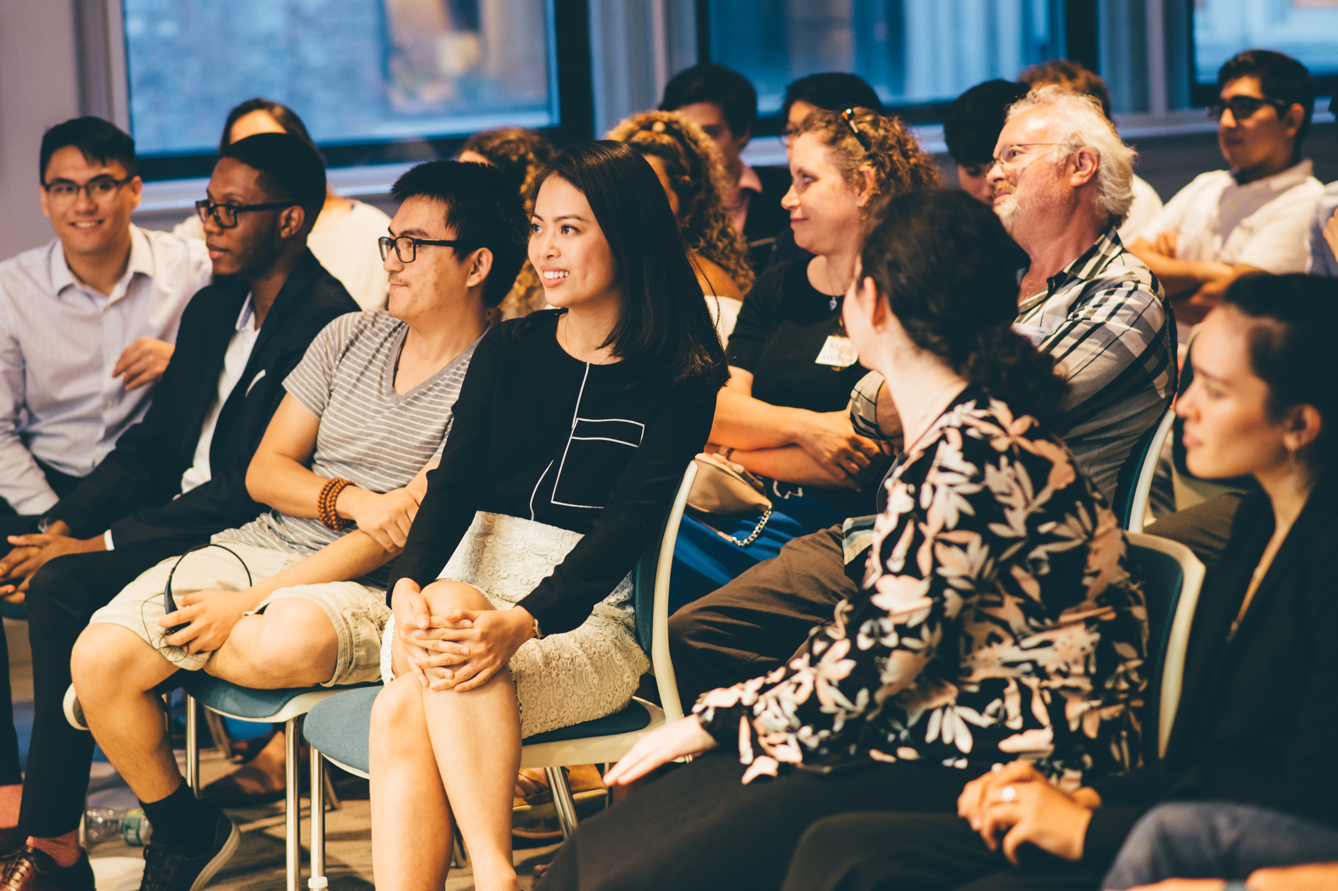 students attending a DS3 presentation