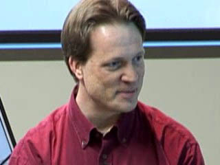 a man looking at the camera