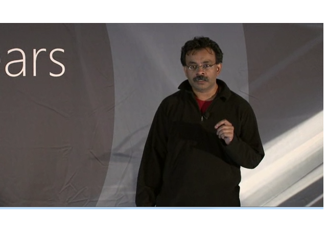 Madhu Sudan posing for the camera