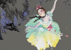 Oil painting after Degas Oil painting after Degas