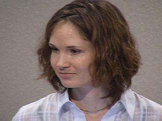 a close up of a person