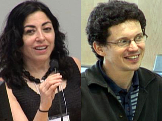 Jennifer Tour Chayes, Wendelin Werner posing for the camera