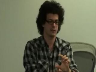 a man looking at the camera