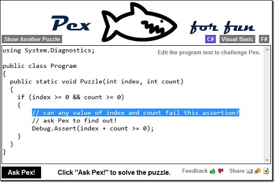 Pex for fun Pex for fun