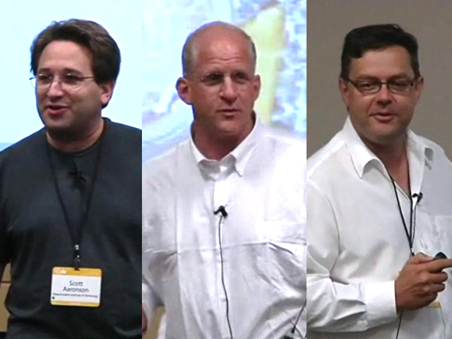 Scott Aaronson et al. posing for the camera