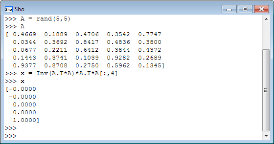 Sho console Sho console