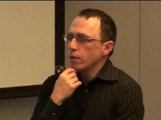 a man wearing glasses