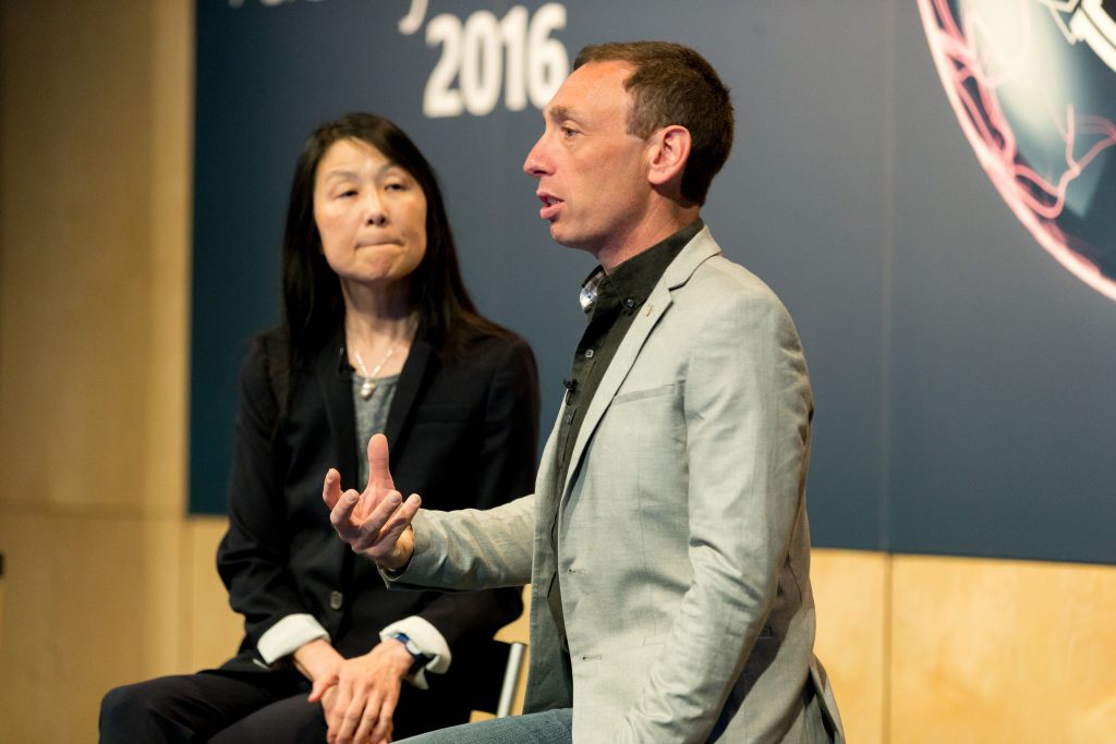 Ran Gilad-Bachrach & Jeannette M. Wing on stage